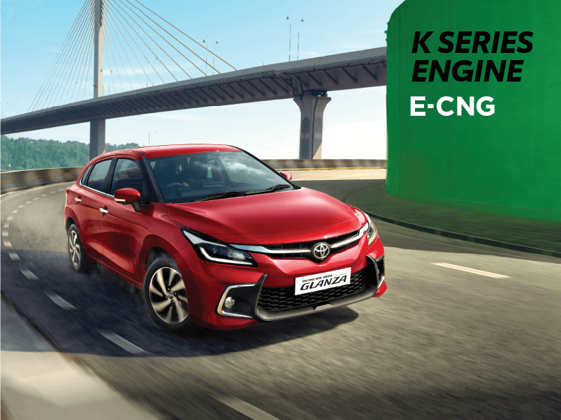 Toyota Glanza cars performance view, premium hatchback built for smooth city rides, buy Glanza cars for efficiency and driving comfort