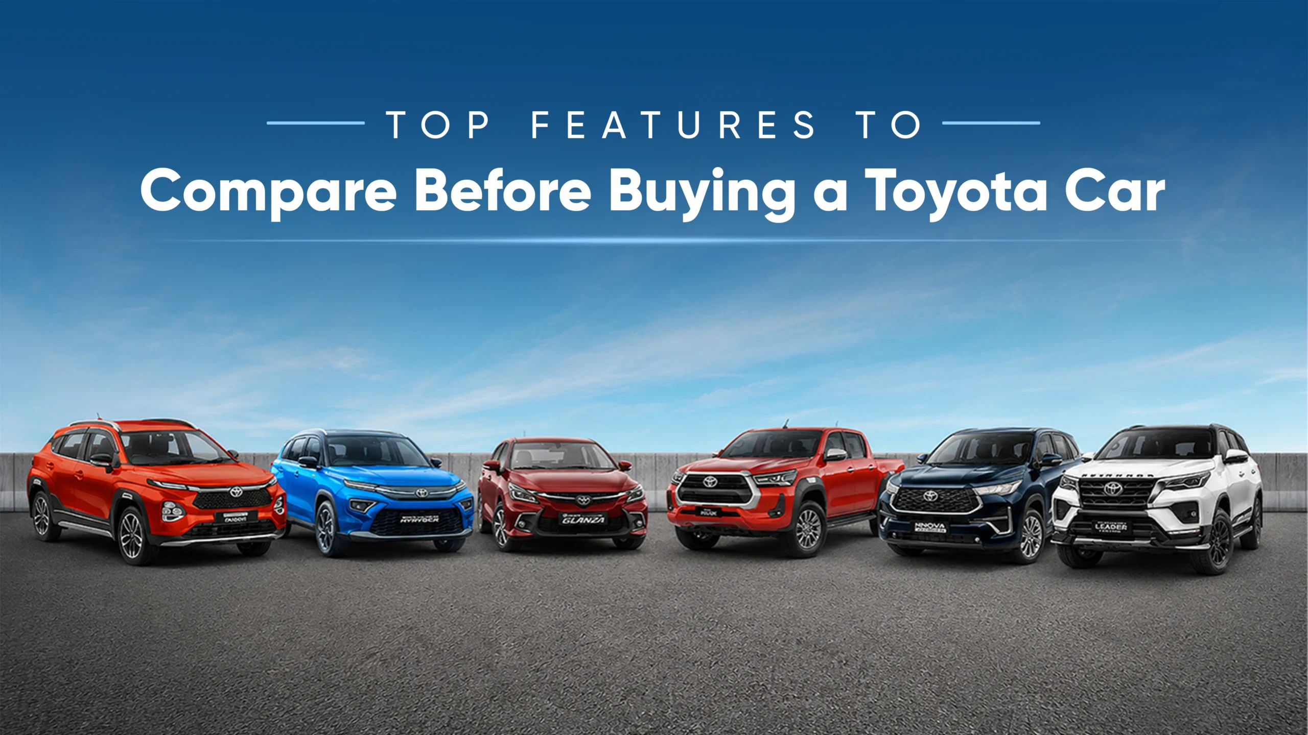 Key Toyota Car Features to Compare Before Buying a New Vehicle